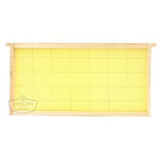 Dancing Bee | Assembled Beeswax Frame | Deep | Box of 20